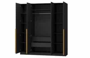 Шкаф распашной Авангард черный 200 см 26130 рублей, фото 2 | интернет-магазин Складно