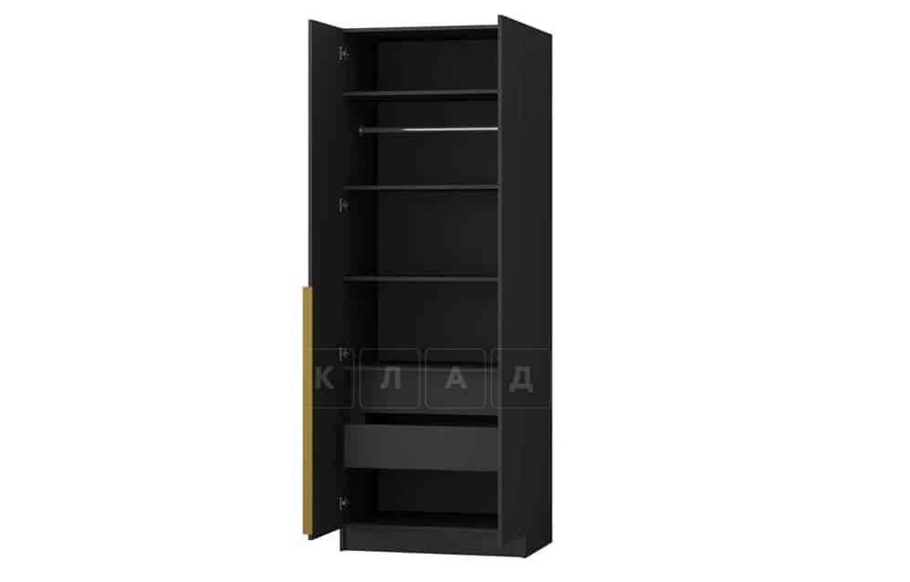 Шкаф распашной Авангард черный 80 см