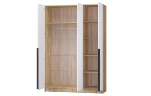 Шкаф распашной мдф Авис белый софтач 150 см вариант 1 22950 рублей, фото 2 | интернет-магазин Складно