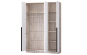 Шкаф распашной мдф Авис белый софтач 150 см вариант 1 22950 рублей, фото 4 | интернет-магазин Складно