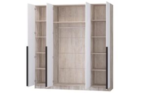 Шкаф распашной мдф Авис белый софтач 200 см 30990 рублей, фото 4 | интернет-магазин Складно