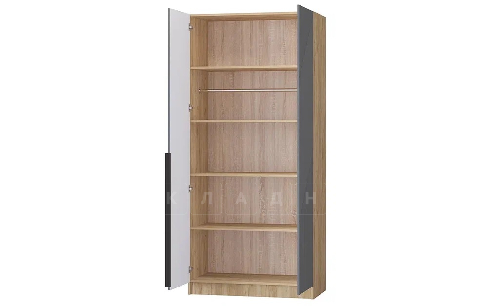 Шкаф распашной мдф Авис графит 100 см