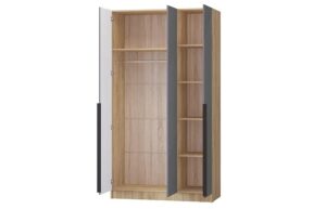 Шкаф распашной мдф Авис графит 120 см 19630 рублей, фото 2 | интернет-магазин Складно