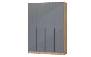 Шкаф распашной мдф Авис графит 160 см  26670  рублей, фото 1 | интернет-магазин Складно