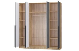 Шкаф распашной мдф Авис графит 200 см 30990 рублей, фото 2 | интернет-магазин Складно