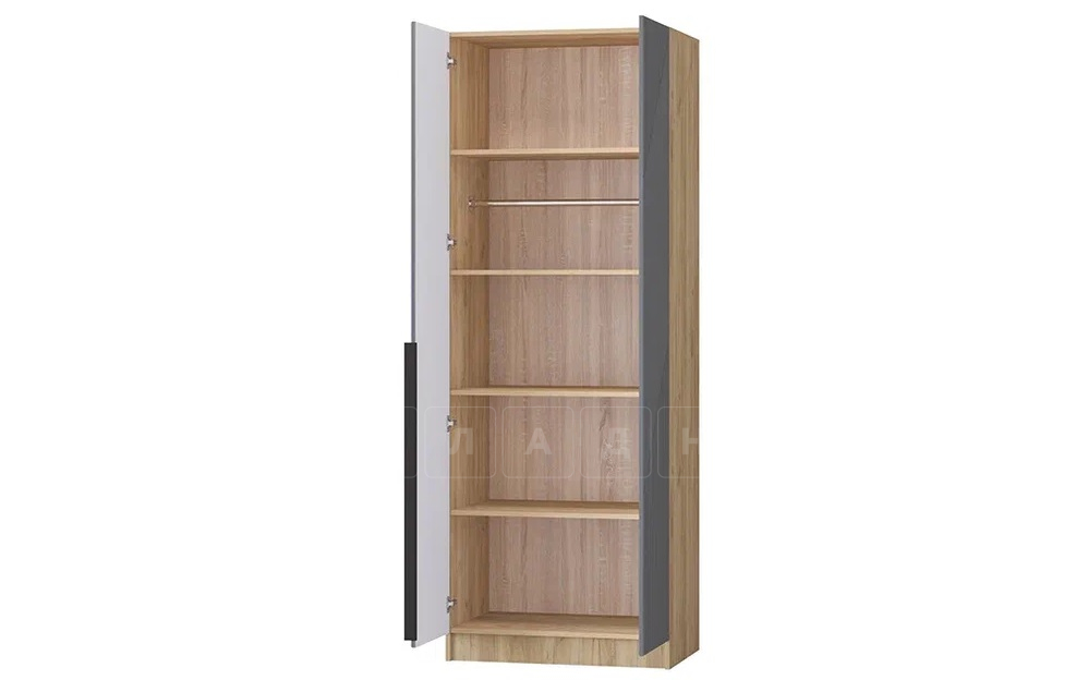 Шкаф распашной мдф Авис графит 80 см