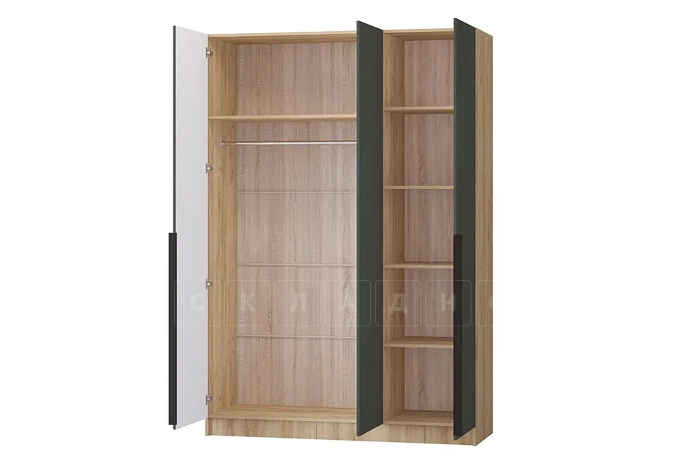 Шкаф распашной мдф Авис грин 150 см вариант 1