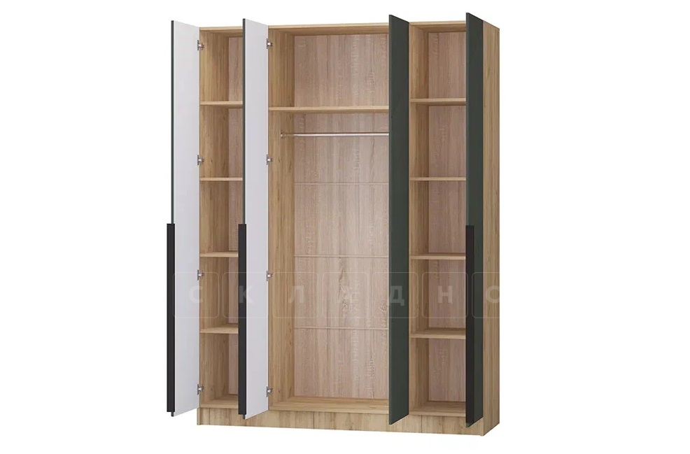 Шкаф распашной мдф Авис грин 160 см