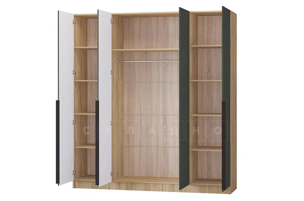 Шкаф распашной мдф Авис грин 200 см