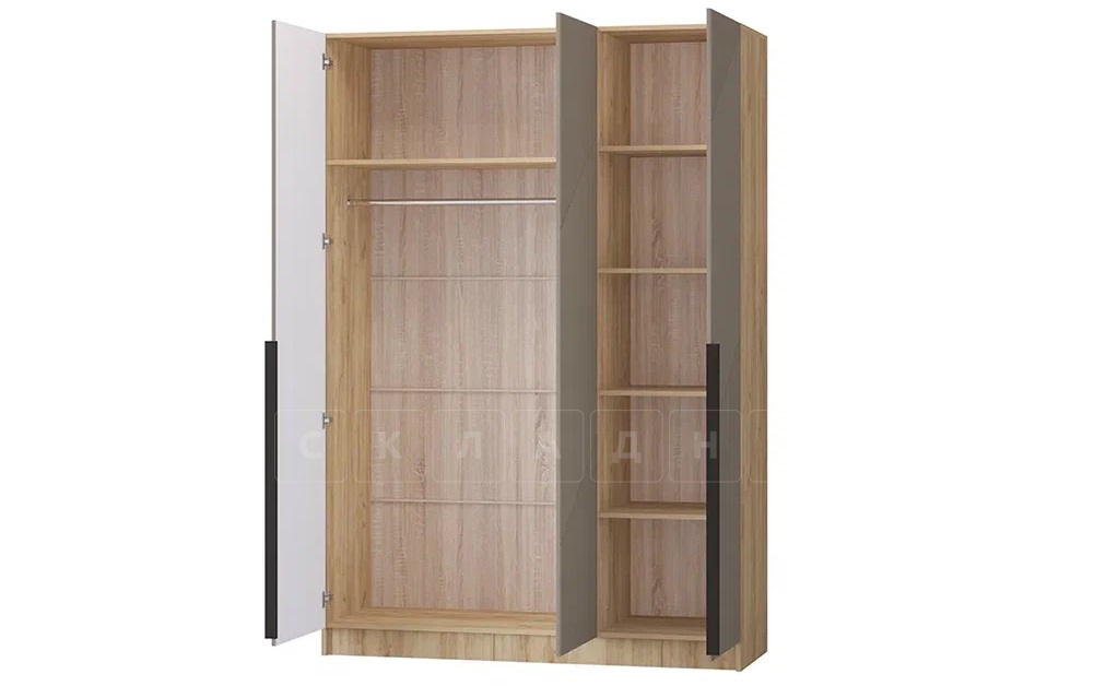 Шкаф распашной мдф Авис крема 150 см вариант 1