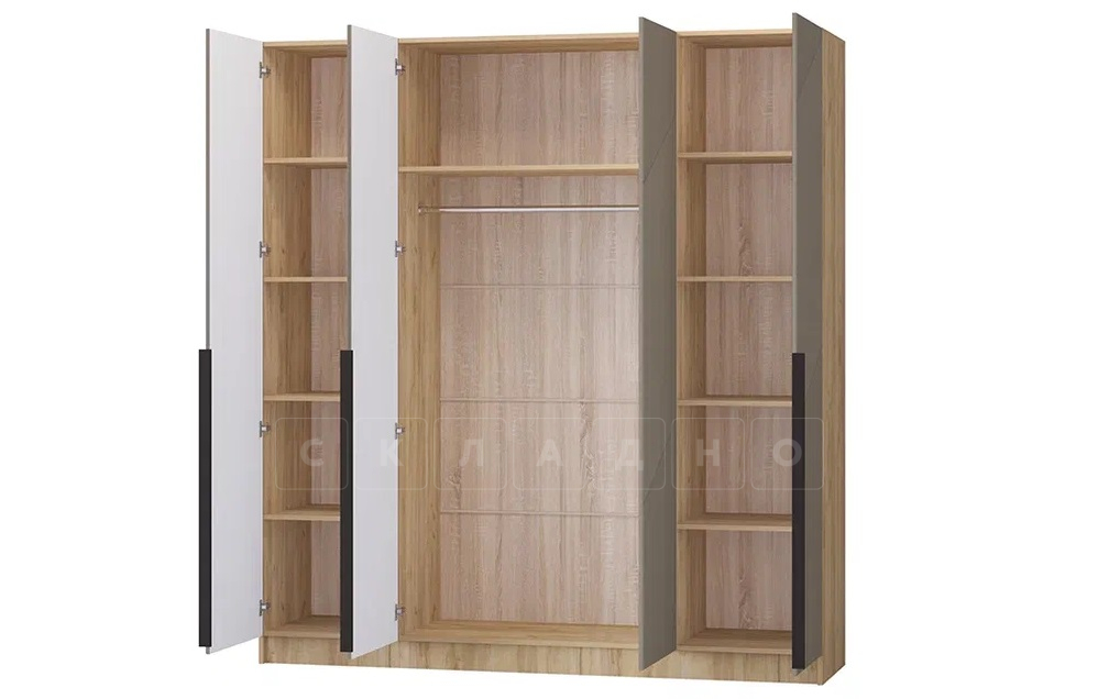 Шкаф распашной мдф Авис крема 200 см